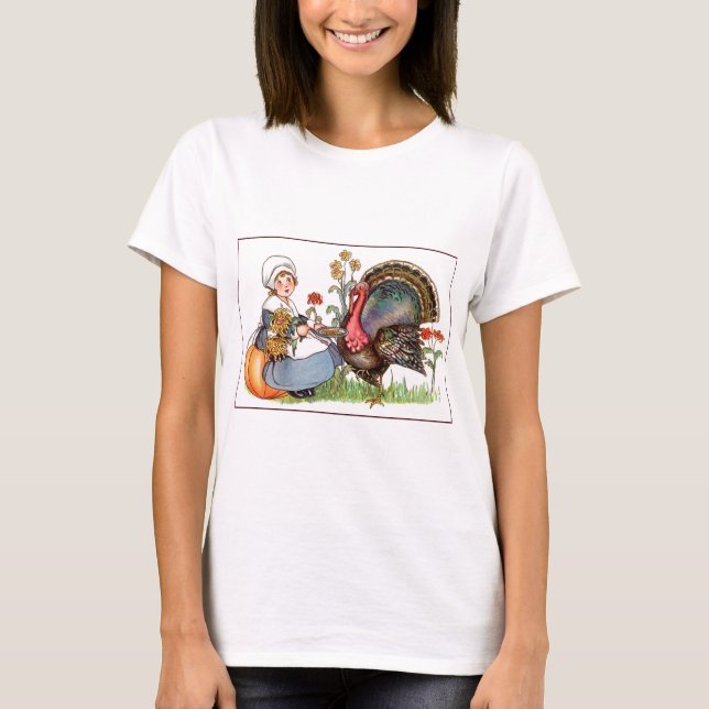 vintagens thanksgiving tee shirt (Framsida)