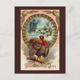 Vintagens Thanksgiving Turkiet vykort