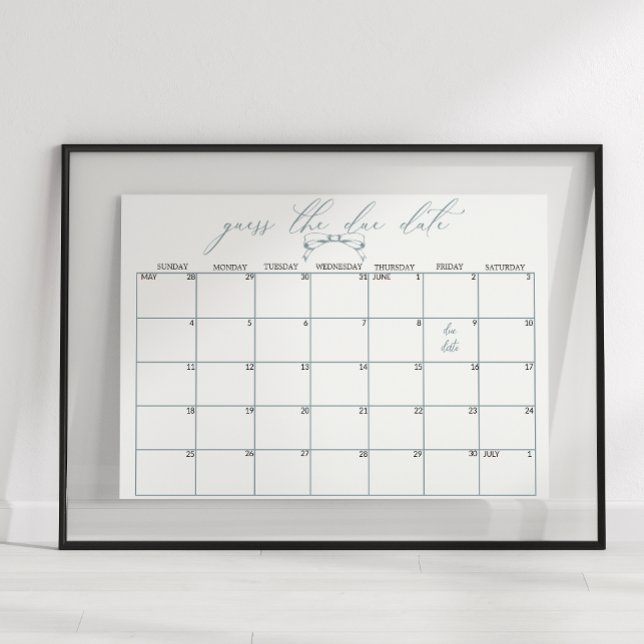 Vintagens tidslösa Blommigt Babyinställningsdatum  Poster (Skapare uppladdad)