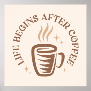 Vintagens typografiska utformning med kaffe kopp. poster