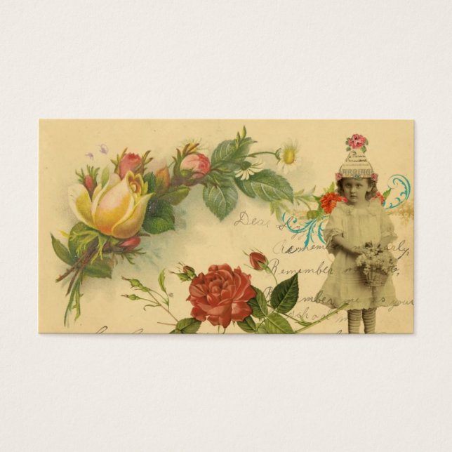 Vintagens underordnade ACEO Visitkort (Framsidan)