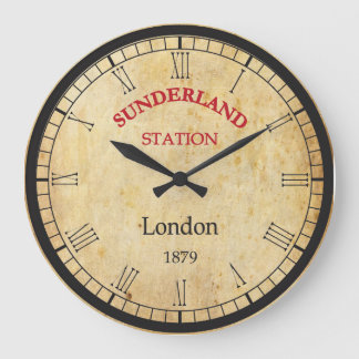 Vintagens väggklocka Sunderland Station 1879