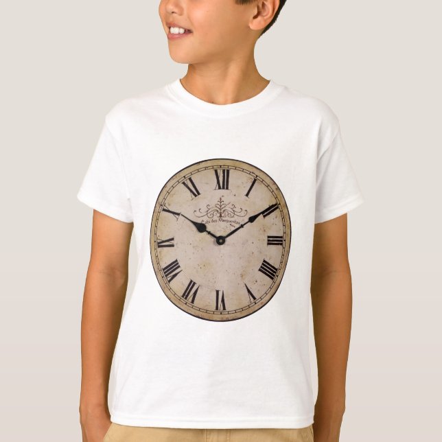 Vintagens väggklocka t-shirt (Framsida)