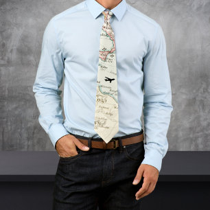 Vintagens världskarta, flygplansflygning, Coola Slips