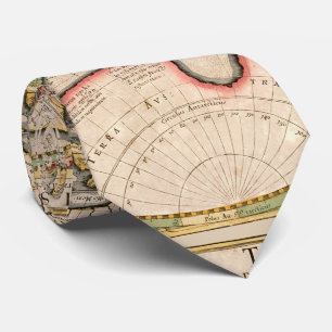 Vintagens världskarta slips