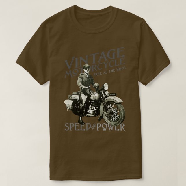 Vintagens varvtalseffekt t shirt (Design framsida)