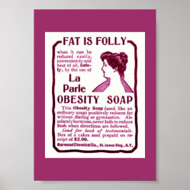 Vintagens viktförlust och OBESITY SOAP Poster