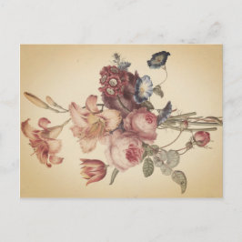 Vintagens vykort för Blommigt