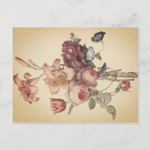 Vintagens vykort för Blommigt