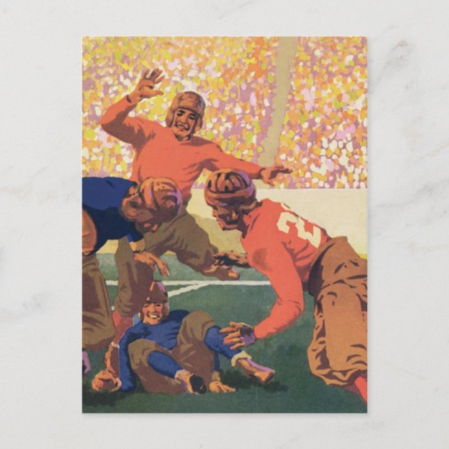 Vintagens vykort för fotboll (Framsida)