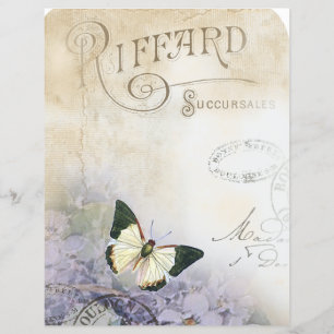 Vintagens vykort för Fransk