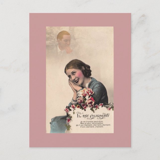 Vintagens vykort för Fransk (Framsida)