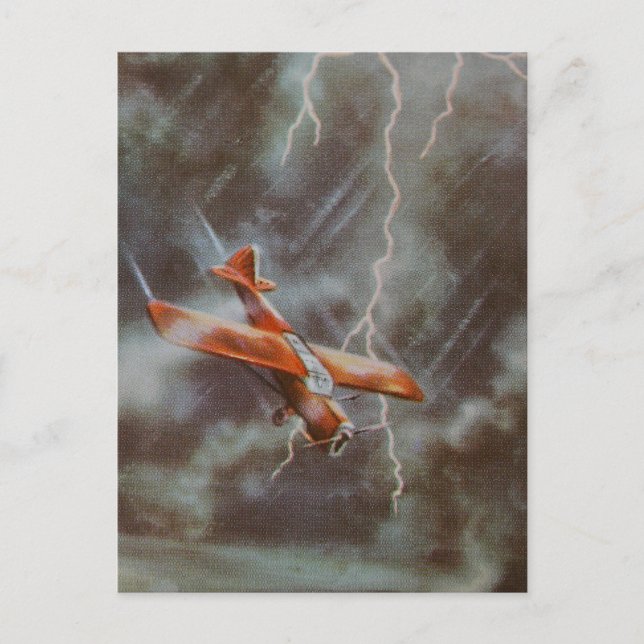 Vintagens vykort för luftfartyg (Framsida)