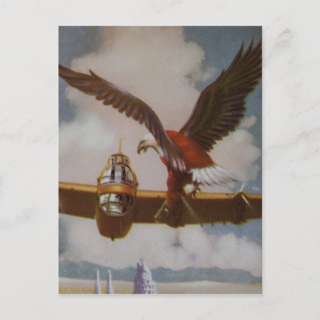 Vintagens vykort för luftfartyg (Framsida)