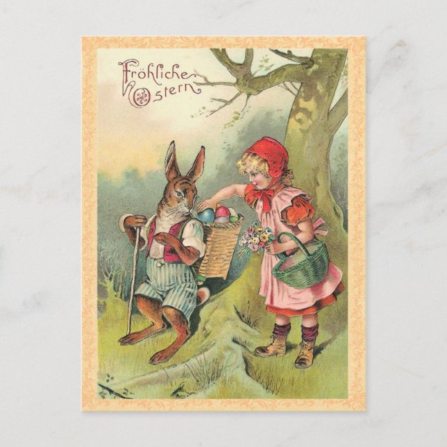 Vintagens vykort för Påskhare (Framsida)