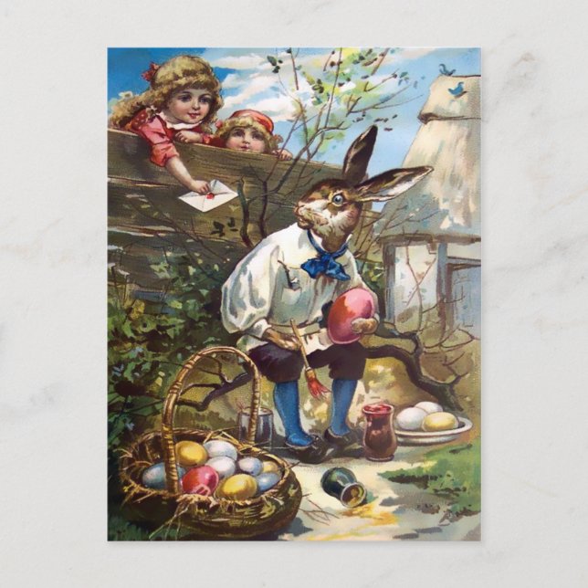 Vintagens vykort för Påskhare (Framsida)