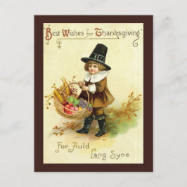 Vintagens vykort för Thanksgiving