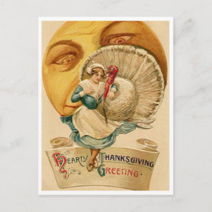 Vintagens vykort för Thanksgiving