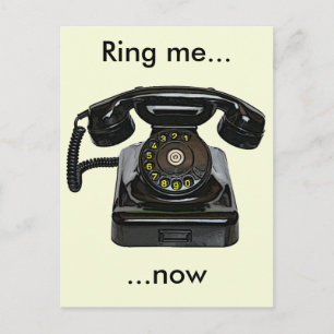 Vintagens vykort Ring mig..nu