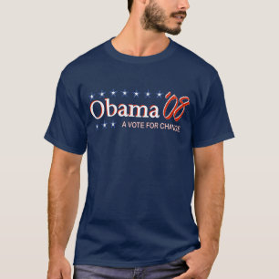 VintageObama '08 utslagsplats Tee Shirt