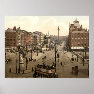 VintageO'Connell gata Dublin Irland Poster