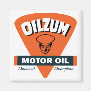 VintageOilzum undertecknar motorisk olja Magnet