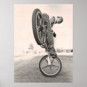 Vintageold school BMX Poster