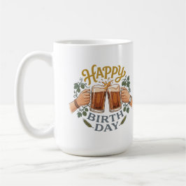 Vintageölskål för födelsedagsfirande kaffemugg