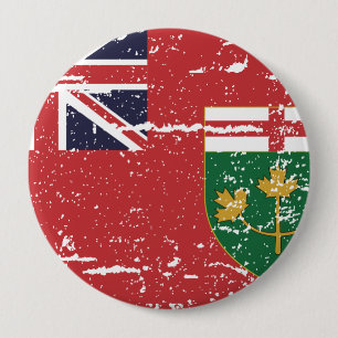 VintageONTARIO flagga Knapp