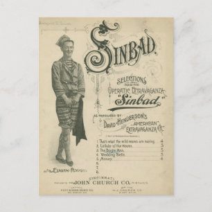 Vintageopera Sinbad Vykort
