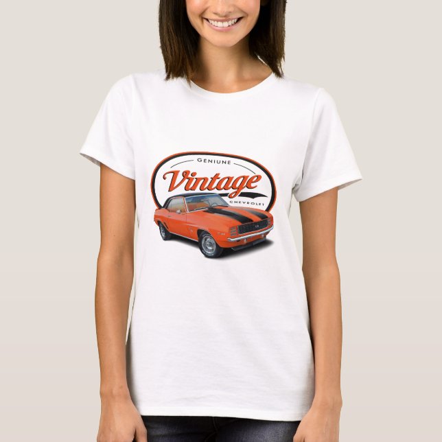 Vintageorange Camaro Tee Shirt (Framsida)