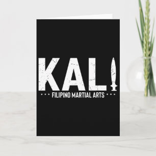 Vintageordspråk Kali filippinsk kampsportsträning Kort