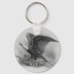 vintageörnkeychain nyckelring