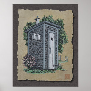 VintageOuthouse Poster