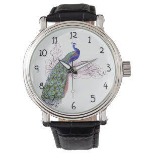 Vintagepåfågel Armbandsur