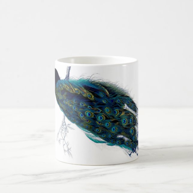 Vintagepåfågel Kaffemugg (Center)
