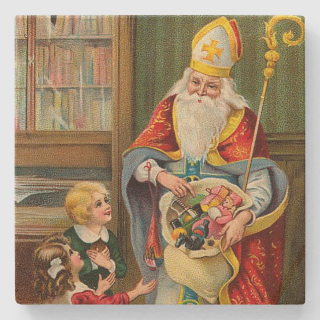 Vintagepappa jul stenunderlägg (Framsidan)