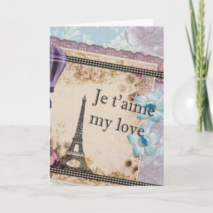 VintageParis valentin Helgkort