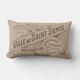 Vintageparisisk reklam Villa Saint Lumbarkudde