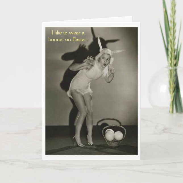 Vintagepåsk - Egging grann hus, Helgkort (Framsida)