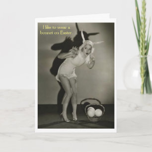 Vintagepåsk - Egging grann hus, Helgkort