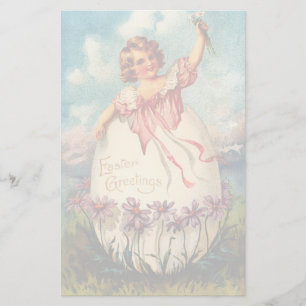 Vintagepåskbrevpapper Brevpapper
