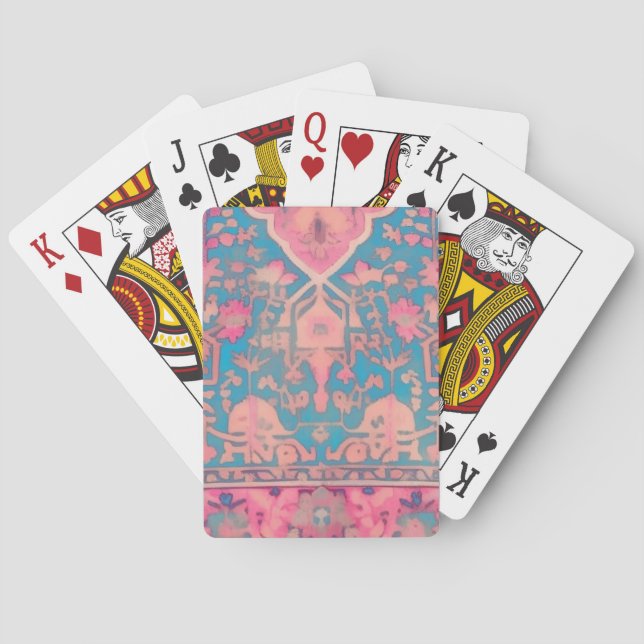 Vintagepersisk  casinokort (Baksidan)