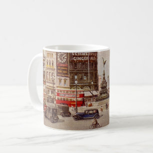 VintagePiccadilly cirkus London Kaffemugg