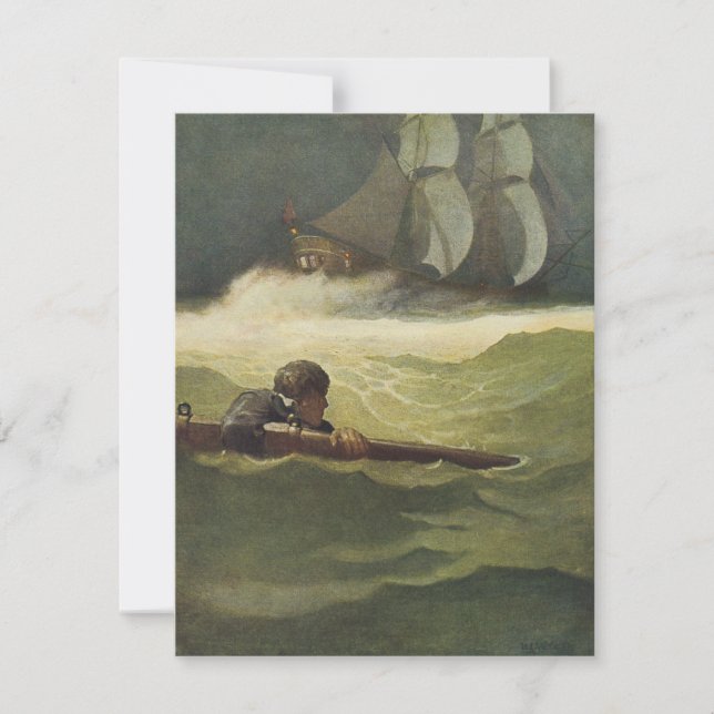 Vintagepirater, Covenants skeppsbrott av NC Wyeth (Framsida)