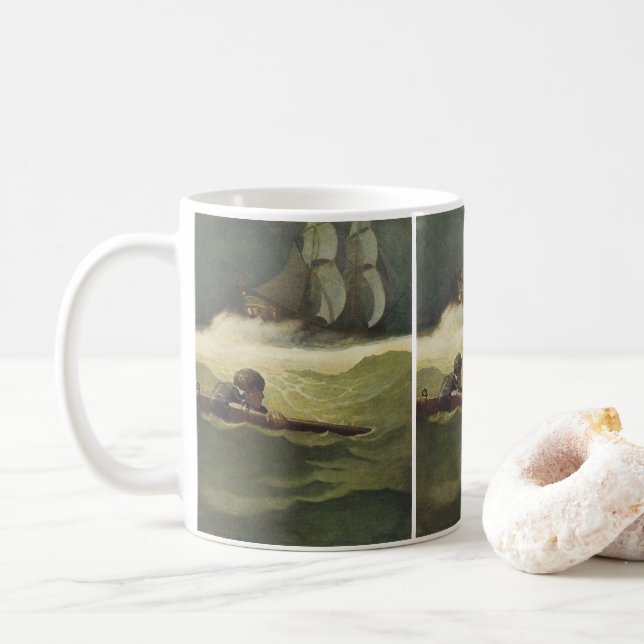 Vintagepirater, Covenants skeppsbrott av NC Wyeth Kaffemugg (Med munk)