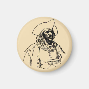 Vintagepirater, en sjörövarskiss av Howard Pyle Magnet