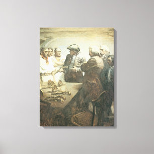 Vintagepirater, Förbereder myteri av NC Wyeth Canvastryck
