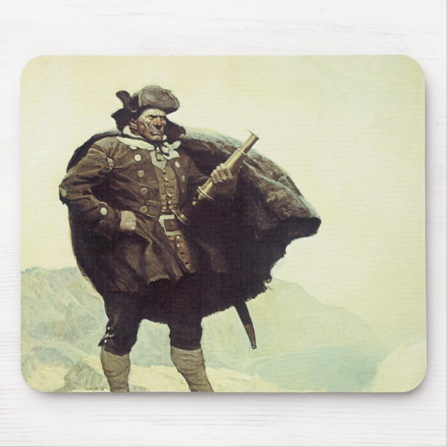 Vintagepirater, Kapten Bill Bones av NC Wyeth Musmatta (Framsidan)