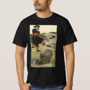 Vintagepirater, William Kidd Begraver Skatt T-shirt